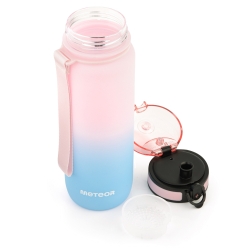Bidon sportowy Meteor 800 ml różowy/niebieski